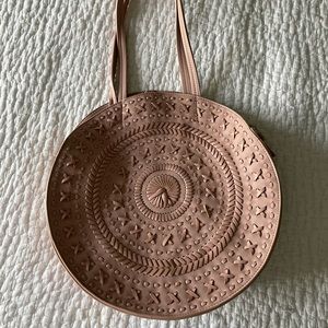 Anthropologie Kelsey Woven Circle Bag